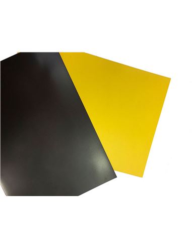 Comprar hoja de imán flexible amarillo 29.7x21x0.04 cm