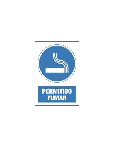 Señal Magnética Obligación - Permitido fumar