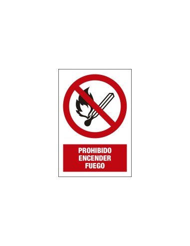 Señal Magnética Prohibicion - Encender fuego