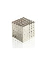 Imán Neodimio Cubo 6x6x6mm | Pack 216 unidades | Gauss 5.300 | F. sujeción 1,4 Kg | Baño Ni