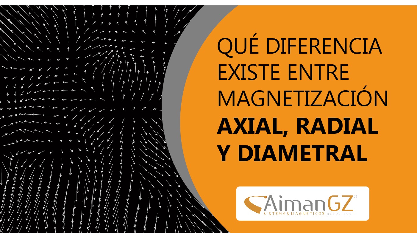 ¿Qué diferencia existe entre Magnetización Axial, Radial y Diametral?